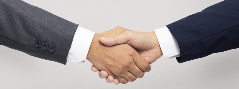 Business agreement handshake hand gesture